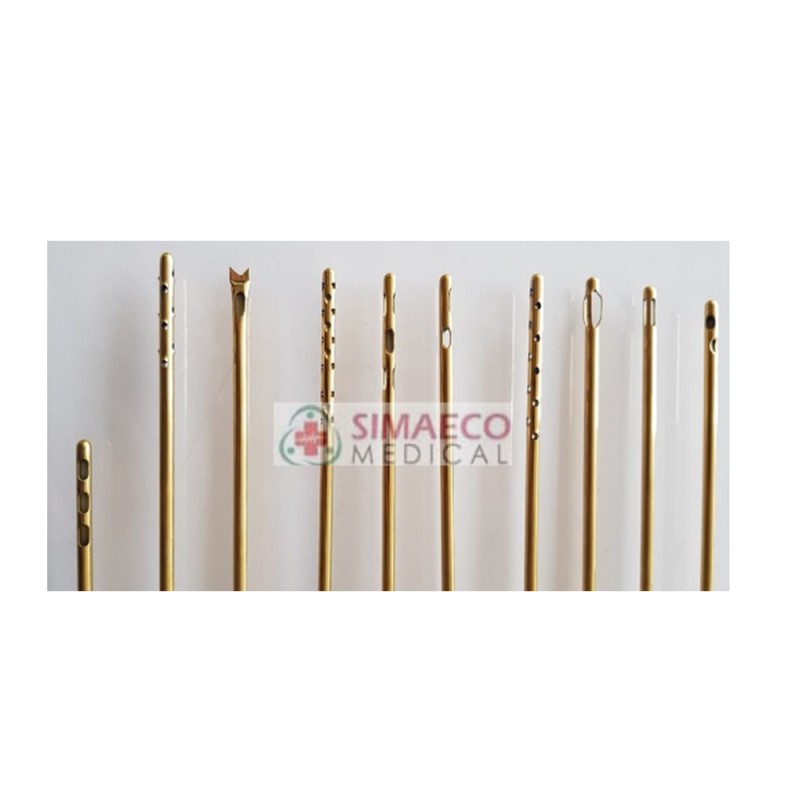 Liposuction Cannulas SET Full Gold Platted Liposuction Cannulas SET Full Gold Platted