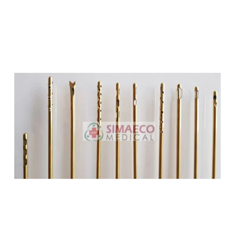 Liposuction Cannulas SET Full Gold Platted Liposuction Cannulas SET Full Gold Platted