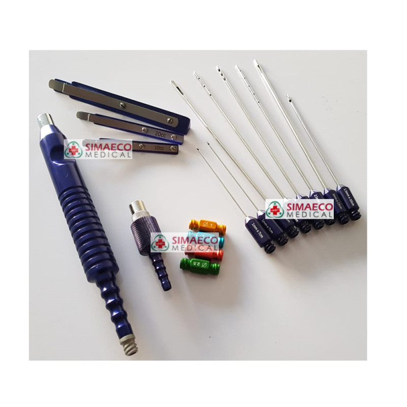 Luer lock Facial cannula SET of 17 PCS 