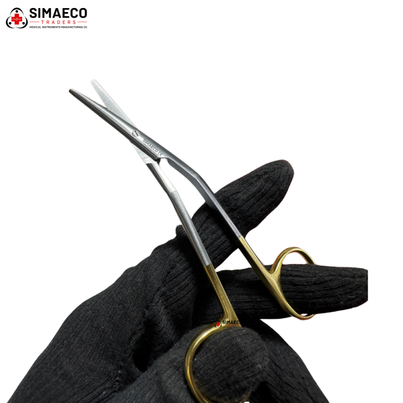 Fomon Angled Scissor, 14.5cm By SIMAECO MEDICAL Fomon Angled Scissor, 14.5cm By SIMAECO MEDICAL