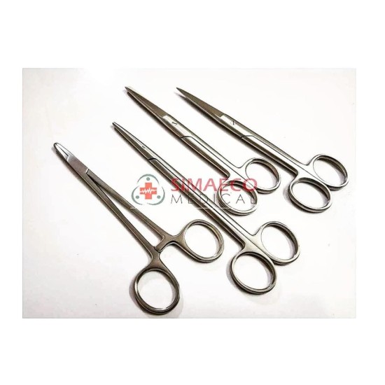 Mayo Hegar Needle Holder & Scissors / Stainless Steel 