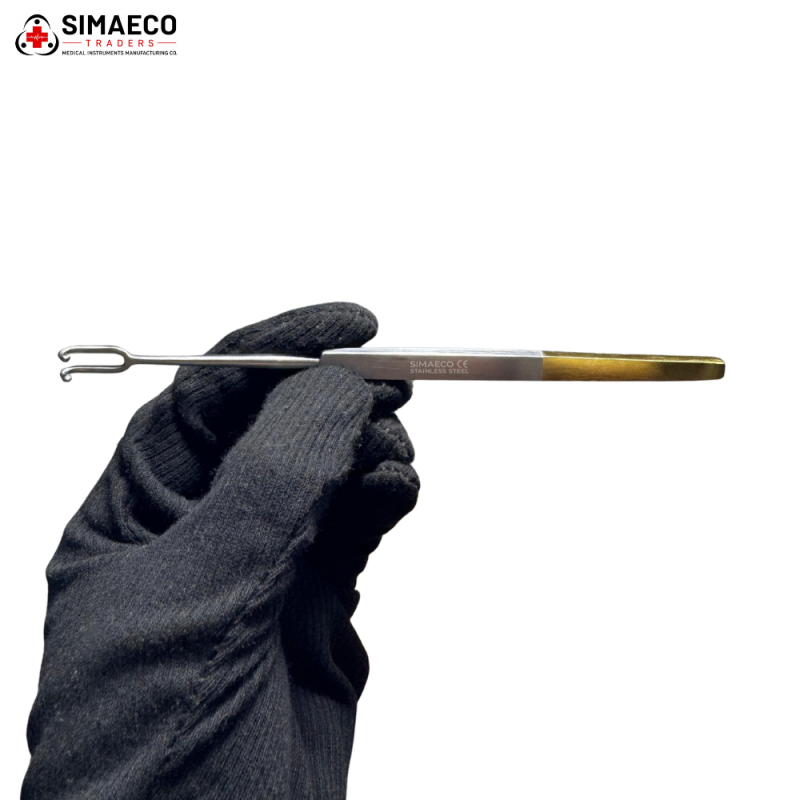 Guthrie Double Retractor Hook, 13cm, 2mm Wide, Sharp By SIMAECO MEDICAL