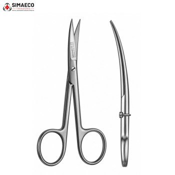 Operating Scissors S/S Curved By SIMAECO MEDICAL