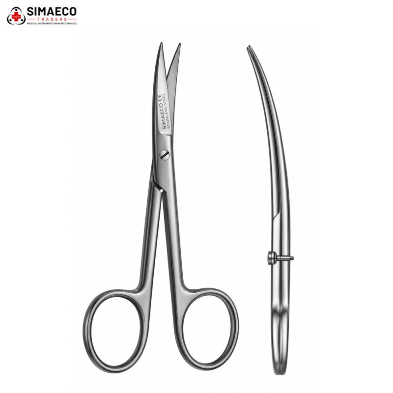 Operating Scissors S/S Curved By SIMAECO MEDICAL