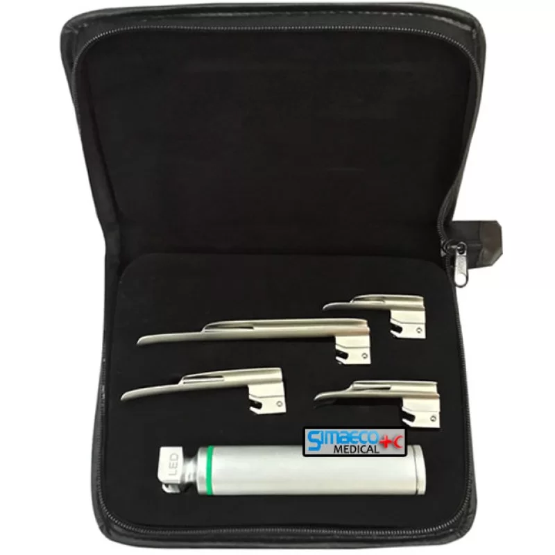 Fiber Optic Miller Laryngoscope Set of 4 Blades Fiber Optic Miller Laryngoscope Set of 4 Blades