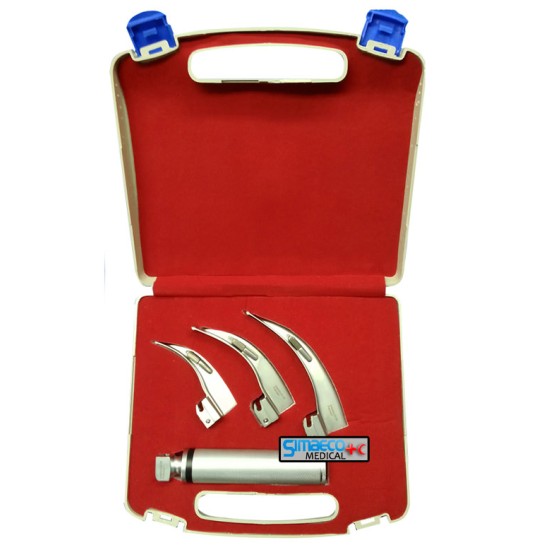 Conventional McIntosh Laryngoscope Set of 3 Blades