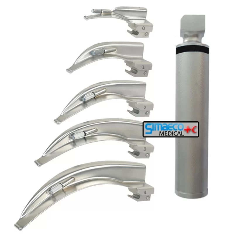 Conventional McIntosh Laryngoscope Set of 5 Blades Conventional McIntosh Laryngoscope Set of 5 Blades