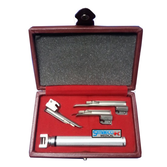 Standard Miller Laryngoscope Set of 3 Blades