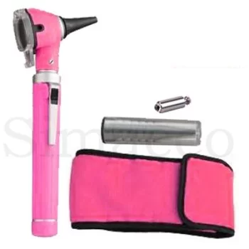 Fiber Optic Mini Otoscope Set Pink