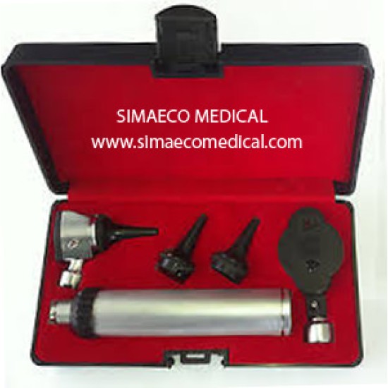 Metal Body Otoscope and Opthlamoscope Set