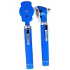 Otoscope and Opthlamoscope Fiber Optic Set Blue 