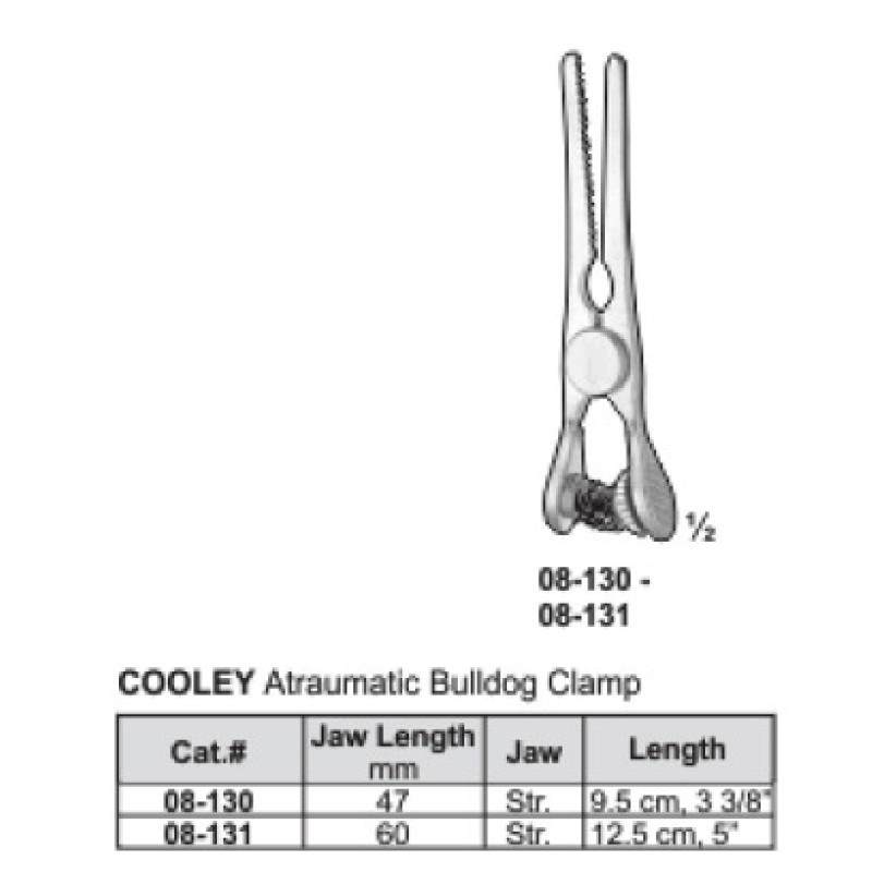 Cooley Atraumatic Bulldog Clamp Cooley Atraumatic Bulldog Clamp