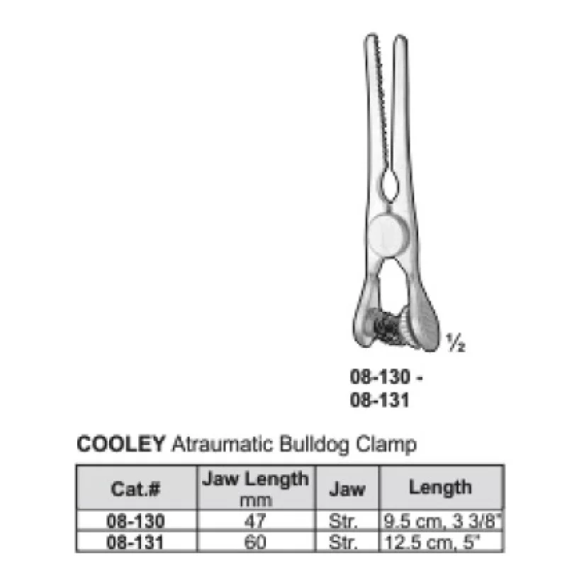 Cooley Atraumatic Bulldog Clamp Cooley Atraumatic Bulldog Clamp
