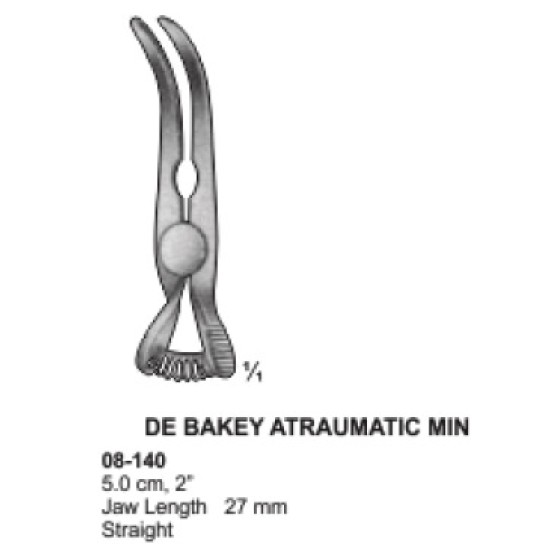De Bakey Atraumatic Min 5.0 cm