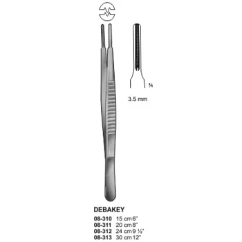 De-Bakey Forcep 1x2 Teeth