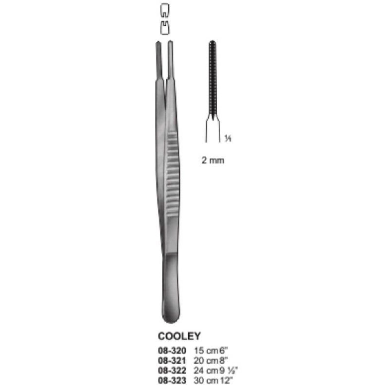 Cooley Forcep 1x2 Teeth Cooley Forcep 1x2 Teeth
