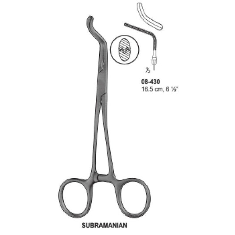 Subramanian Forcep 16.5 cm By SIMAECO MEDICAL Subramanian Forcep 16.5 cm By SIMAECO MEDICAL