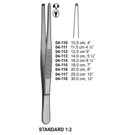 DRESSING AND TISSUE FORCEPS