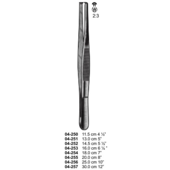Dressing Forceps 2x3 Tooth