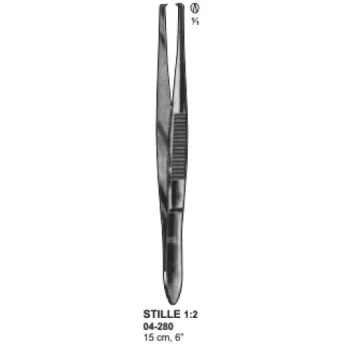 Stille Forceps 15cm, 1x2 Tooth