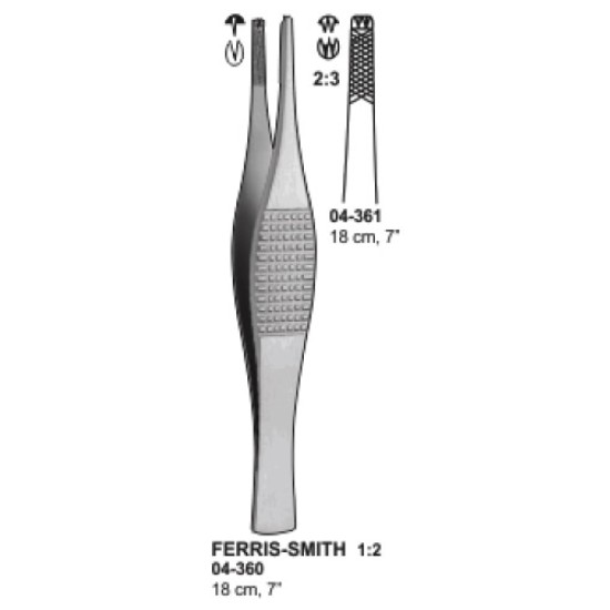 Ferris-Smith Forceps 1x2 Tooth