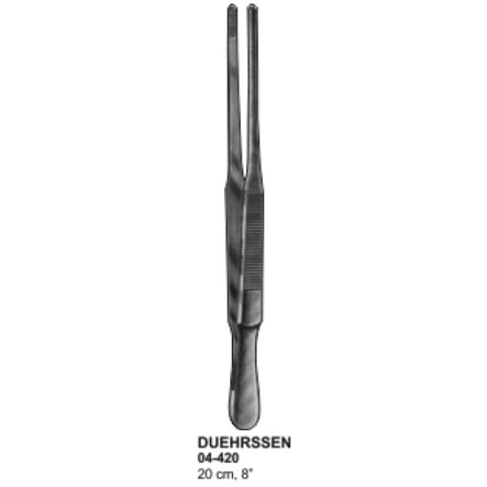 Duehrssen Dressing Forceps  20cm