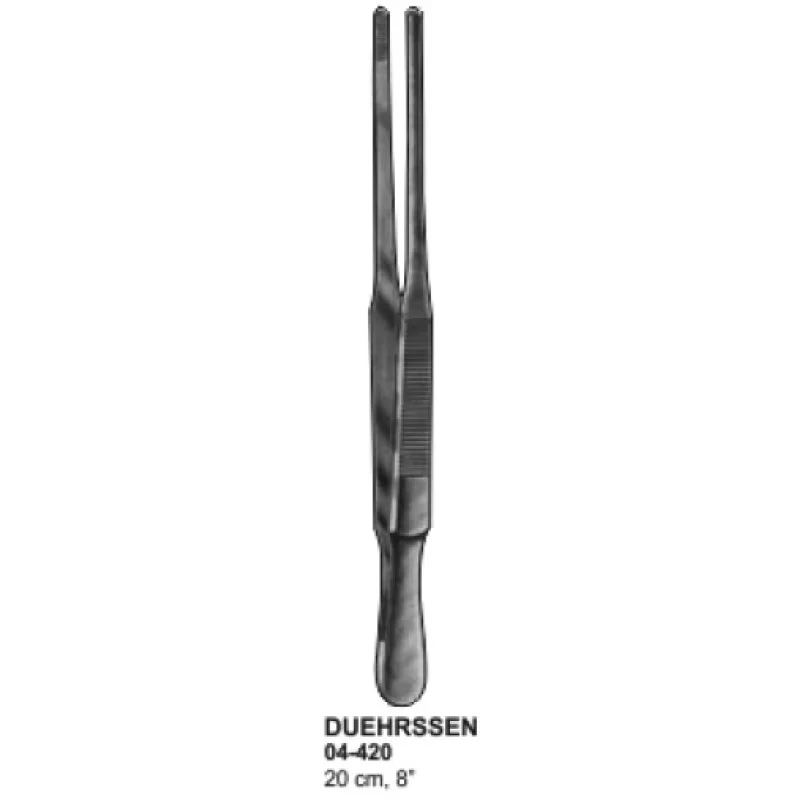 Duehrssen Dressing Forceps  20cm