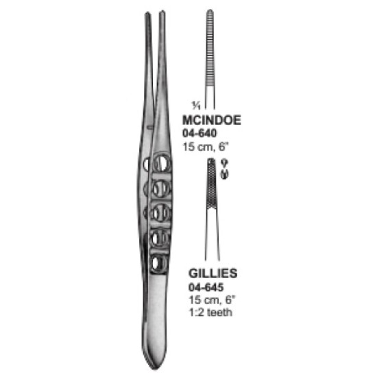 Gillies Forcep 1x2 Teeth