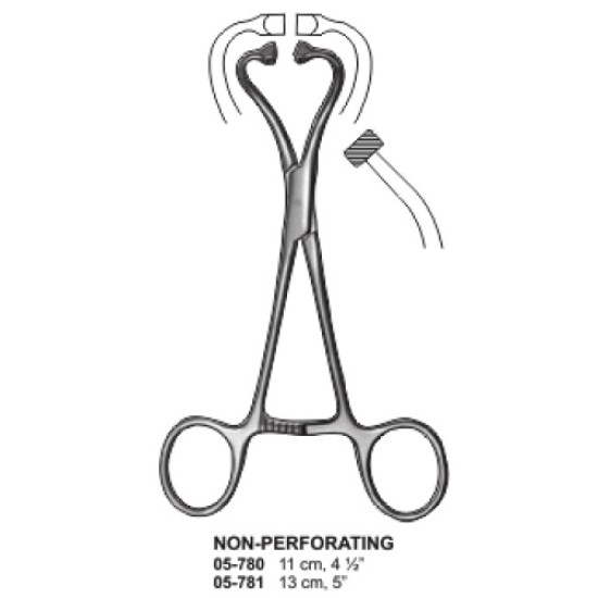 Non-Perforating Towel Clamps