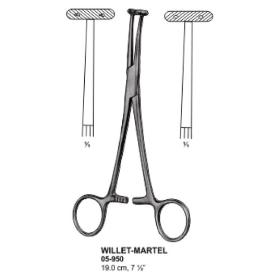 Willet-Martel Forceps 19cm