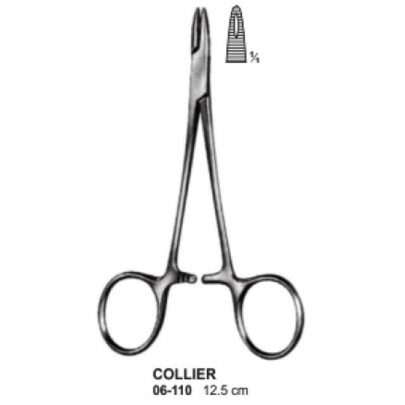 Collier Needle Holder Forceps 12.5cm By SIMAECO MEDICAL Collier Needle Holder Forceps 12.5cm By SIMAECO MEDICAL