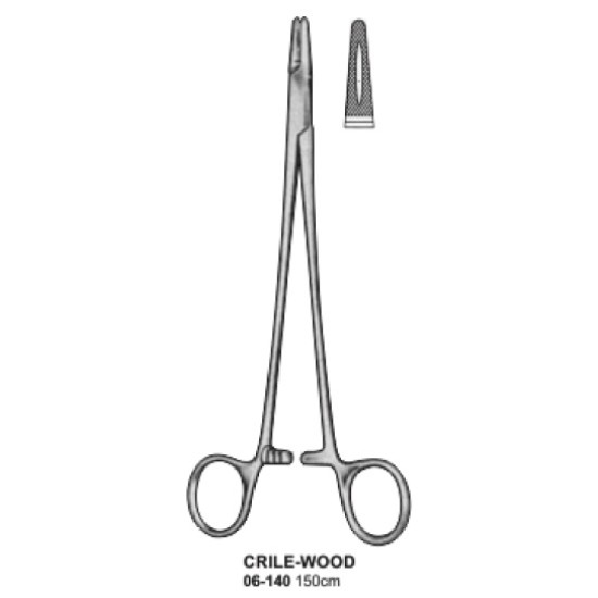 Crile-Wood Needle Holder Forcep