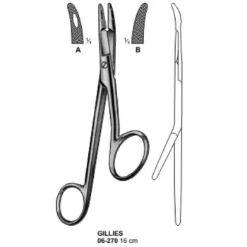 Gillies Needle Holder Forcep 16cm 