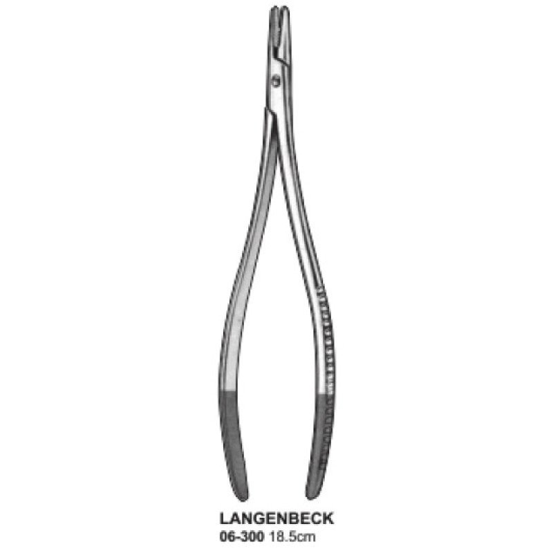 Langenbeck Needle Holder Forceps 18.5cm By SIMAECO MEDICAL Langenbeck Needle Holder Forceps 18.5cm By SIMAECO MEDICAL