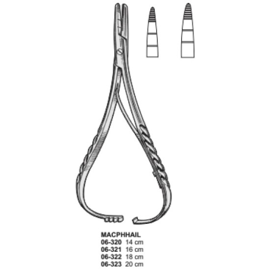 Macphhail Needle Holder Forcep