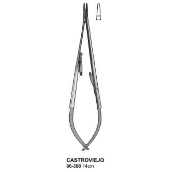 Castroviejo Needle Holder Forcep 14cm