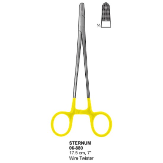 Sternum Needle Holders T.C 17.5cm