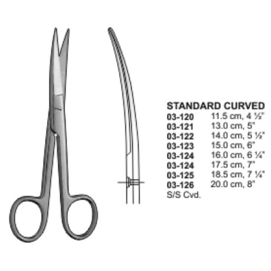 OPERATING Scissors S/S Curved