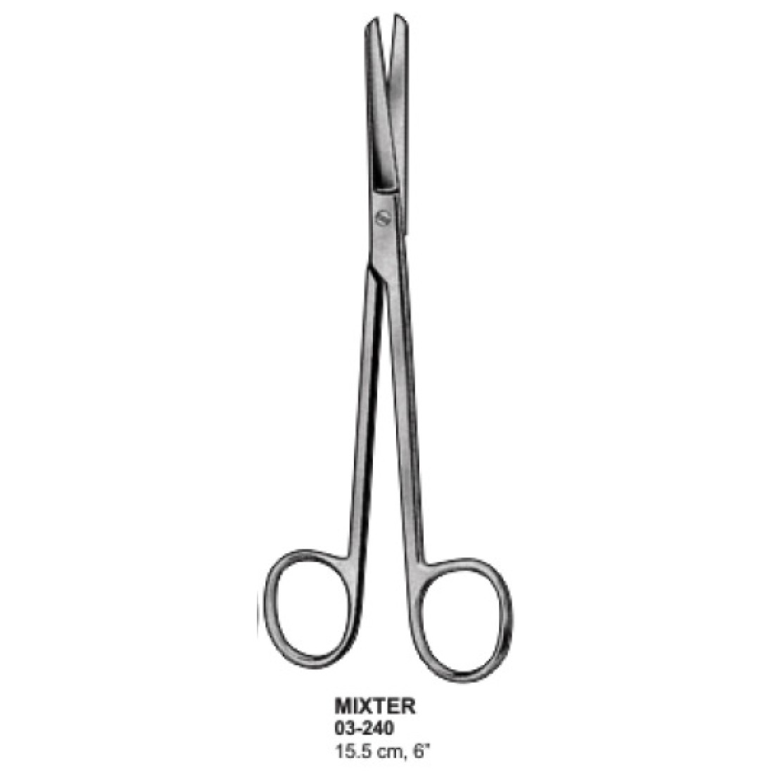 MIXTER Scissors 15.5 cm Straight