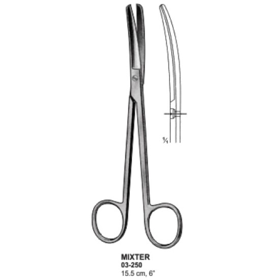 MIXTER Scissors 15.5 cm Curved