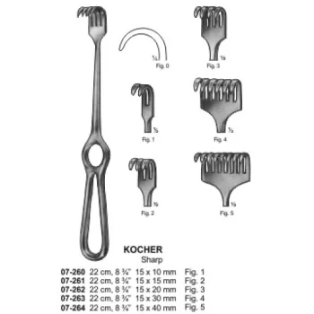KOCHER Retractor Sharp