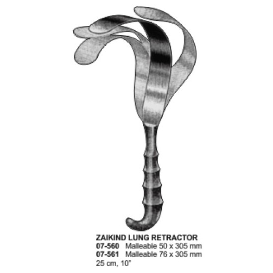 ZAIKIND LUNG RETRACTOR Malleable