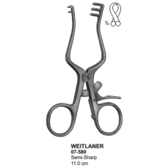 WEITLANER Retractor Semi-Sharp