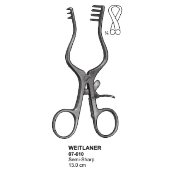 WEITLANER Retractor Semi-Sharp 