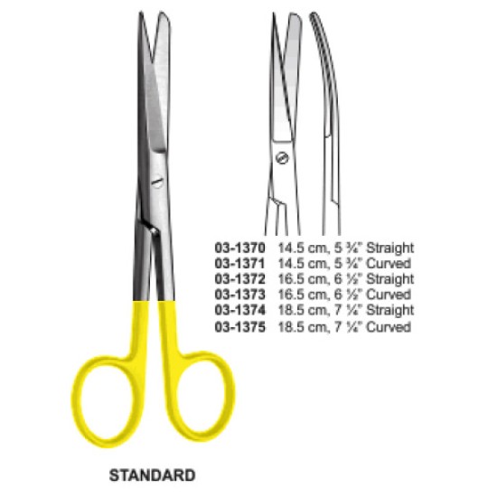 Operating Scissors S/B Straight & Curved TC