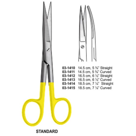 Operating Scissors S/S Straight & Curved TC