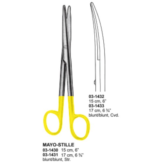 Mayo-Stille Scissors Straight & Curved TC