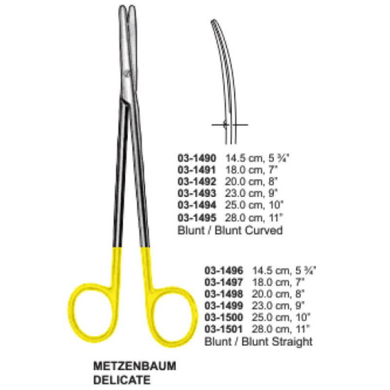 METZENBAUM DELICATE SCISSORS TC METZENBAUM DELICATE SCISSORS TC