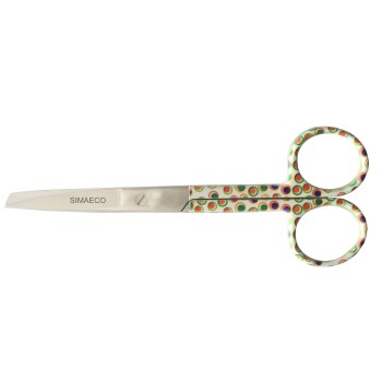 Nursing Scissor 5" White With Colored Dots