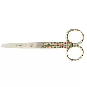 Nursing Scissor 5" White With Colored Dots